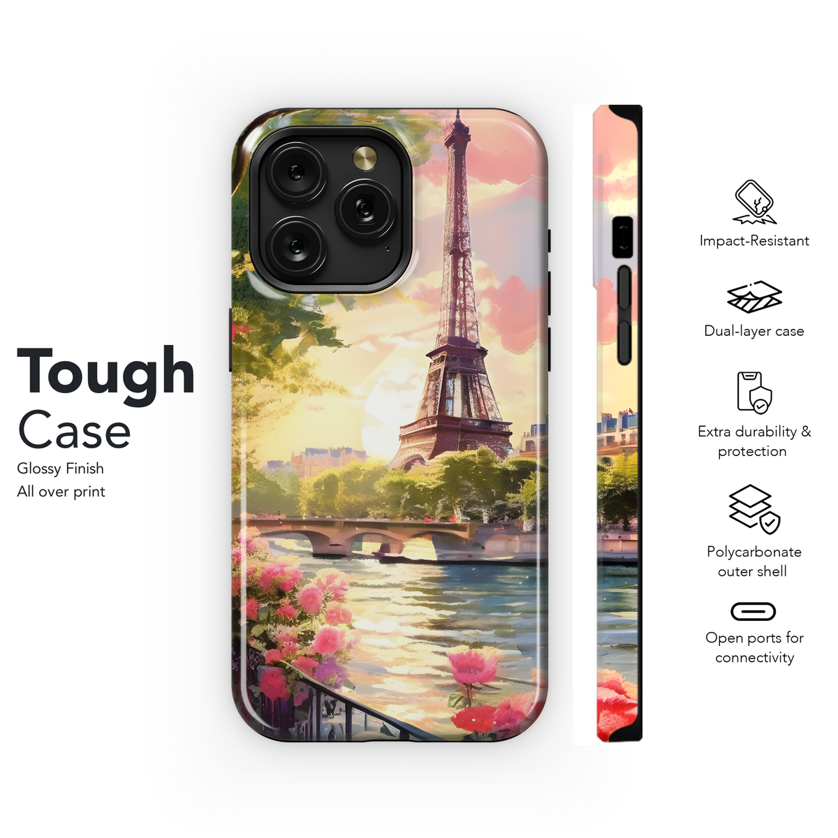 Parisian Sunset Romance
 Phone Case iPhone Samsung Cover Pixel 4112 - Image 6