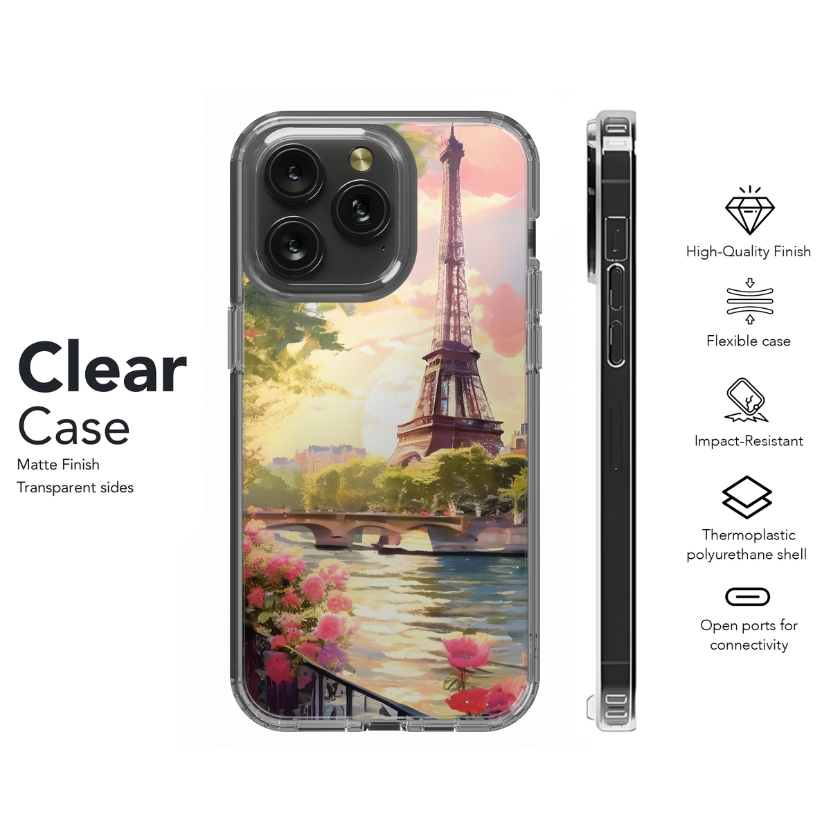 Parisian Sunset Romance
 Phone Case iPhone Samsung Cover Pixel 4112 - Image 8