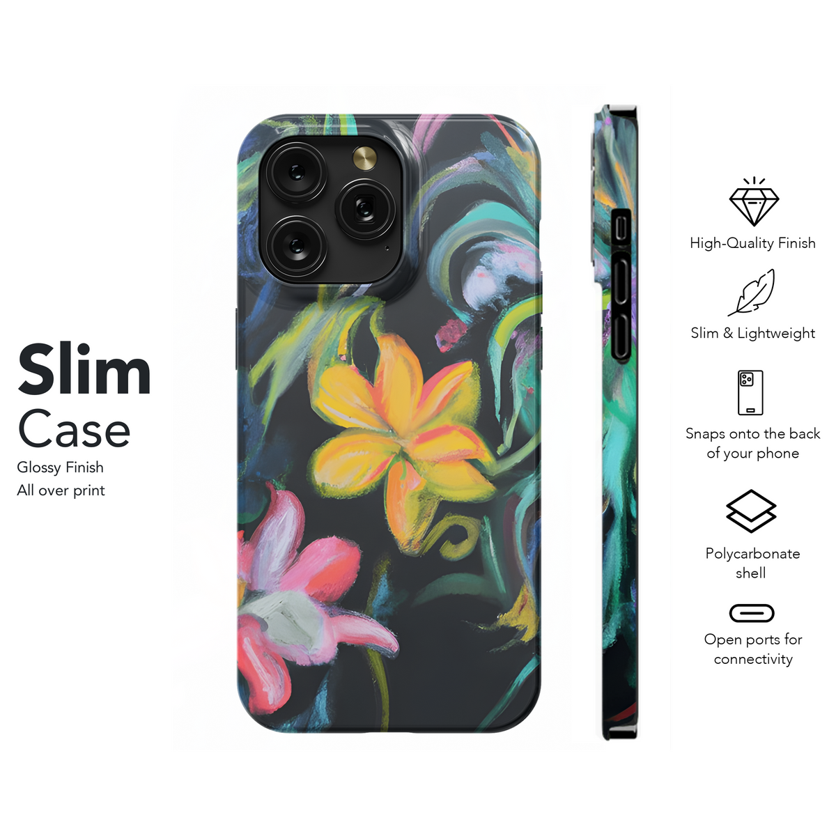 Pastel Brushstroke Flowers Phone Case iPhone Samsung Cover Pixel 3573 - Image 7