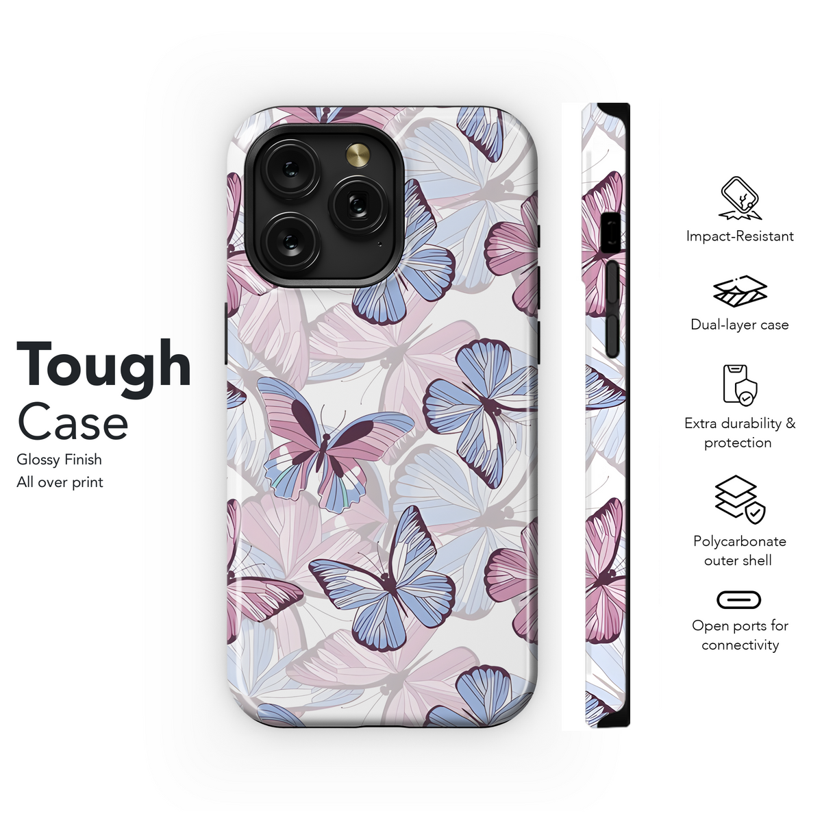 Pastel Butterfly Phone Case iPhone Samsung Cover Pixel 3953 - Image 6