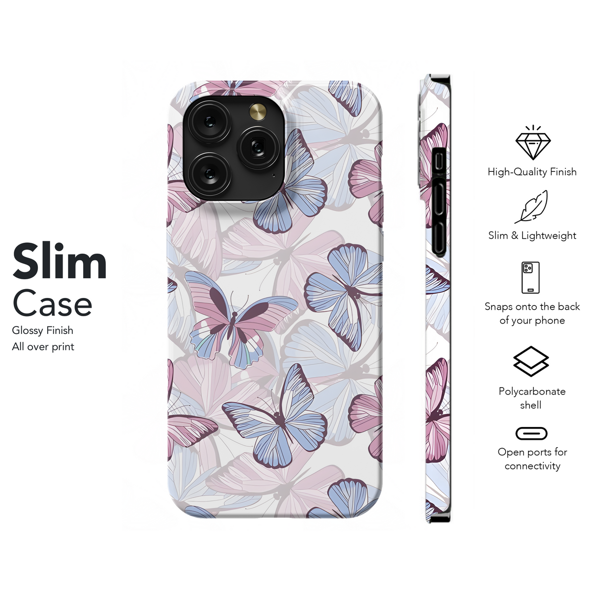 Pastel Butterfly Phone Case iPhone Samsung Cover Pixel 3953 - Image 7