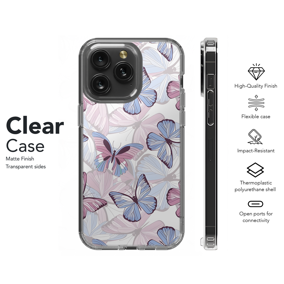 Pastel Butterfly Phone Case iPhone Samsung Cover Pixel 3953 - Image 8