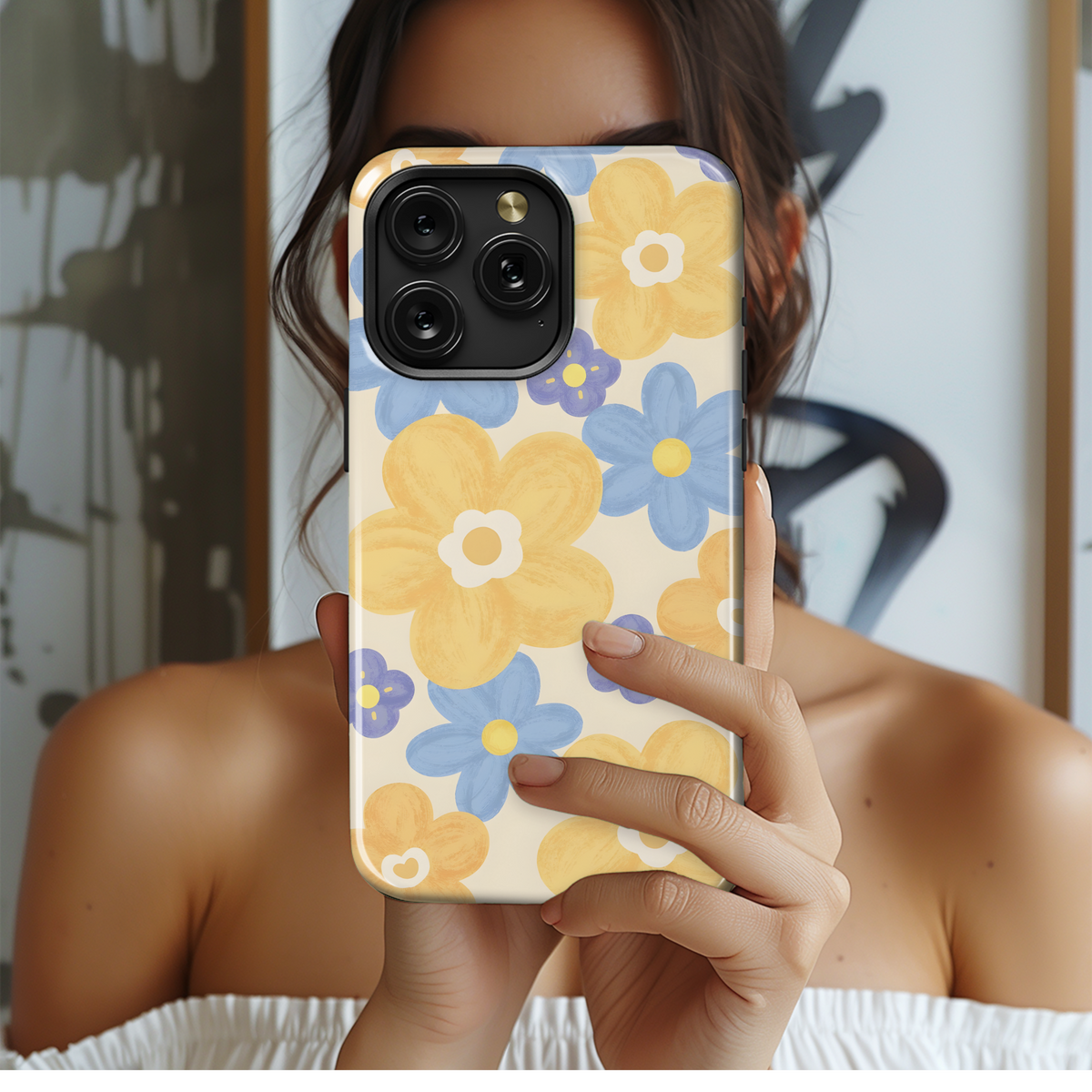 Pastel Daisy Blooms
 Phone Case iPhone Samsung Cover Pixel 4011 - Image 2