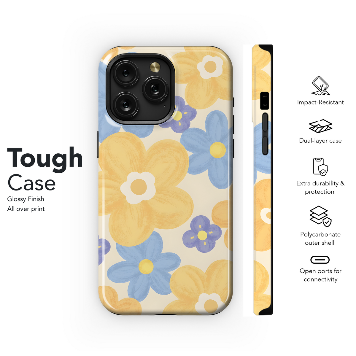 Pastel Daisy Blooms
 Phone Case iPhone Samsung Cover Pixel 4011 - Image 6