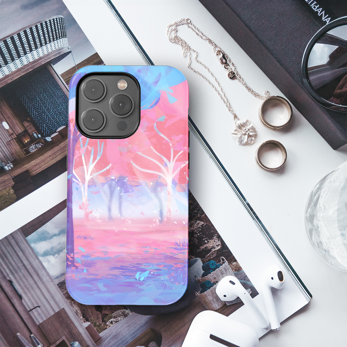 Pastel Dream Forest
 Phone Case iPhone Samsung Cover Pixel 4231 - Image 3