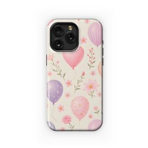 Pastel Floating Blooms and Balloons Phone Case iPhone Samsung Cover Pixel 5253 - Image 1