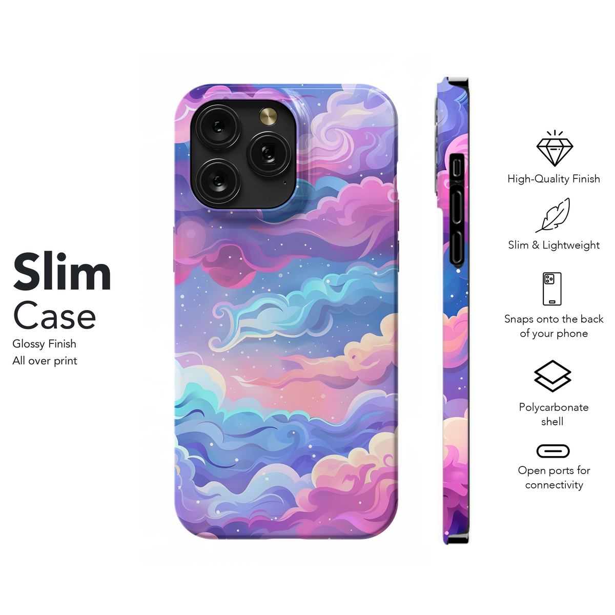 Pastel Galaxy Clouds
 Phone Case iPhone Samsung Cover Pixel 4200 - Image 7