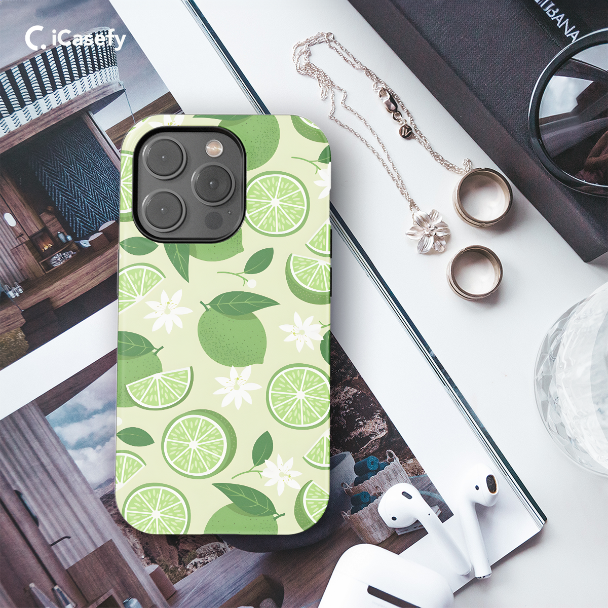 Pastel Green Lime Phone Case iPhone Samsung Pixel & More 66 - Image 3