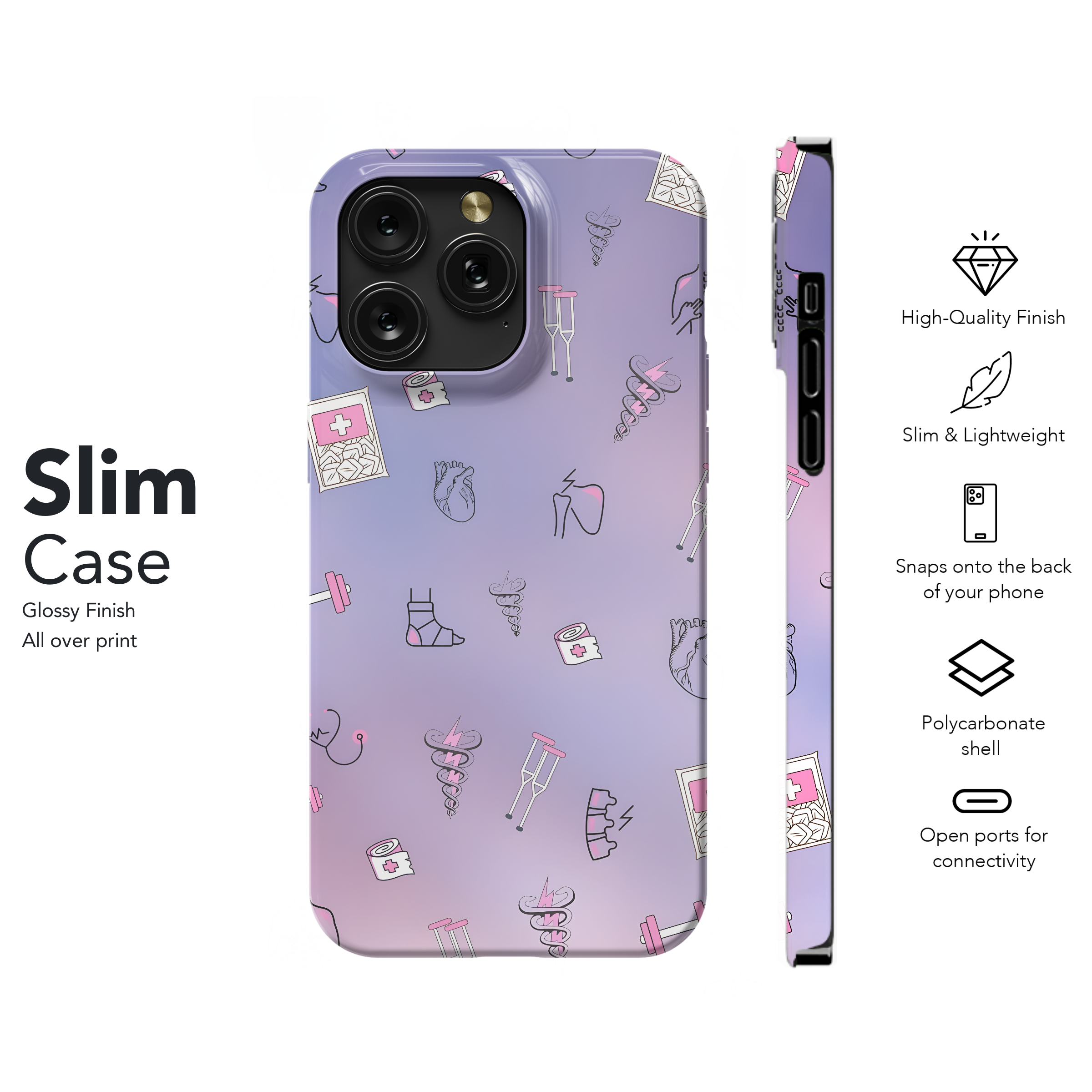 Pastel Medical Design Phone Case iPhone Samsung Cover Pixel 4439 - Image 7