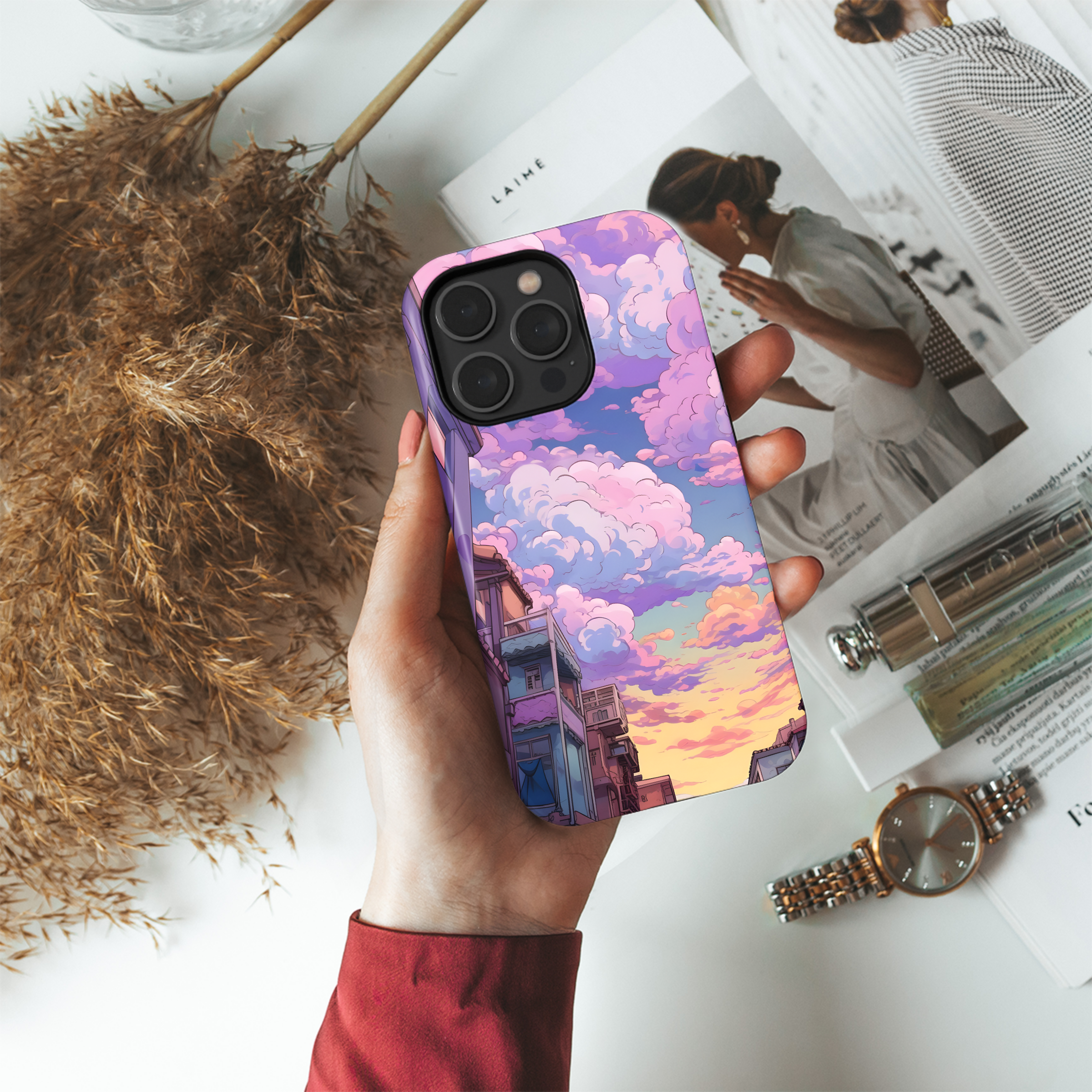 Pastel Sky Cityscape
 Phone Case iPhone Samsung Cover Pixel 4435 - Image 4