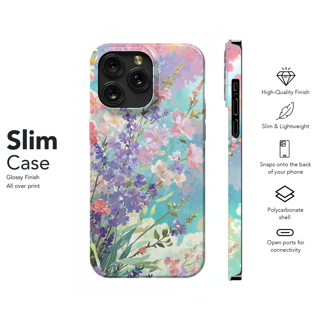 Pastel Sky Flowers
 Phone Case iPhone Samsung Cover Pixel 4143 - Image 7