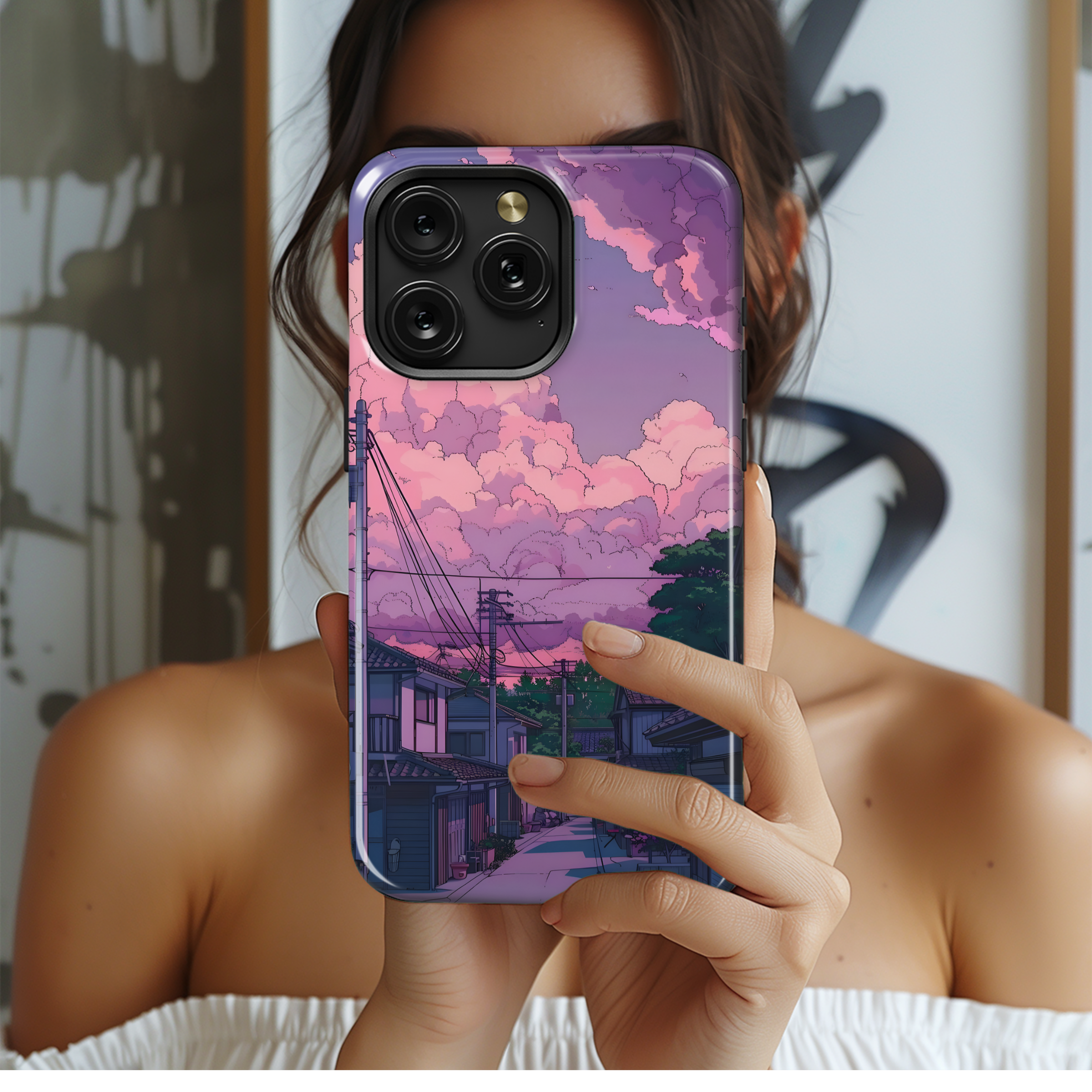 Pastel Sky Town
 Phone Case iPhone Samsung Cover Pixel 4429 - Image 2