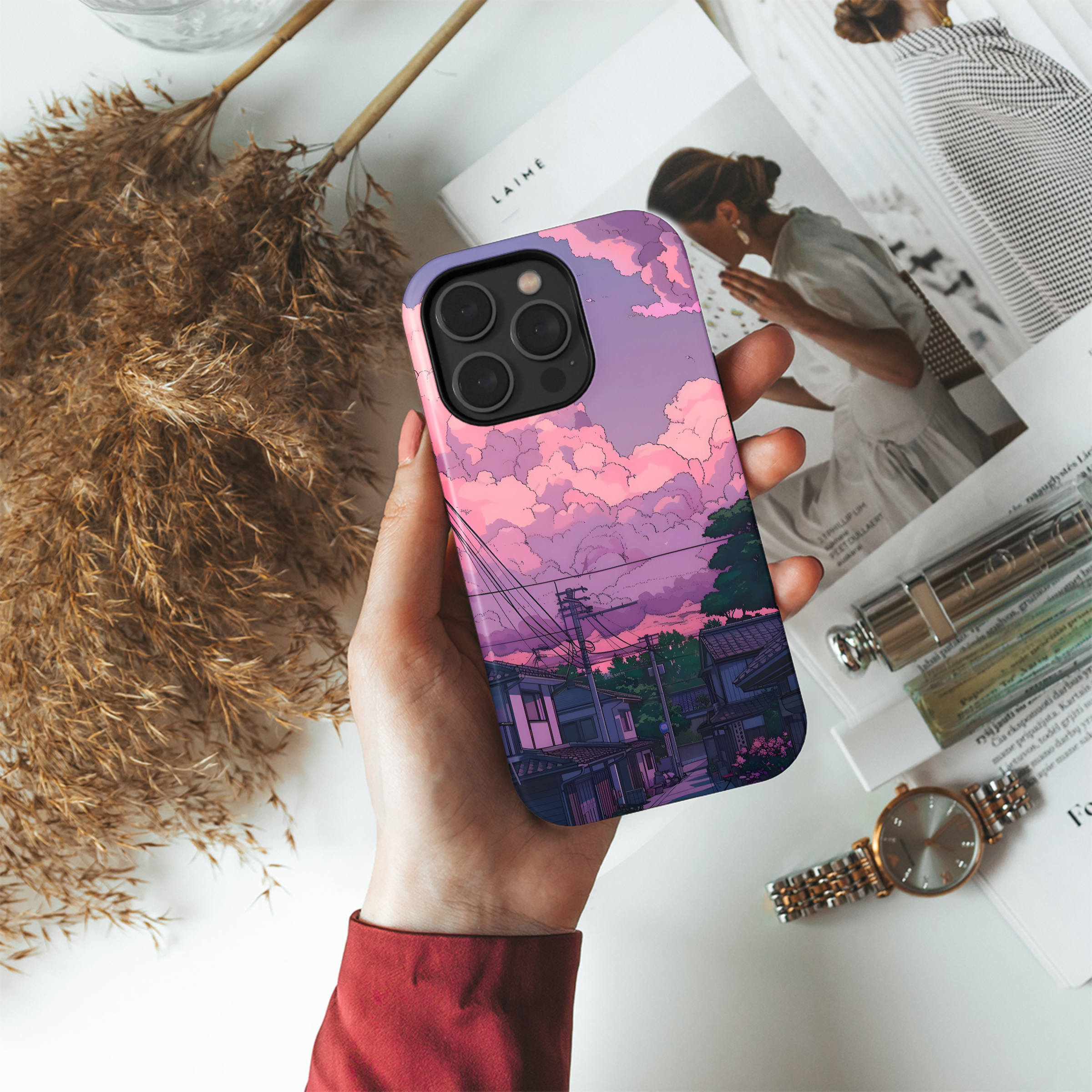 Pastel Sky Town
 Phone Case iPhone Samsung Cover Pixel 4429 - Image 4