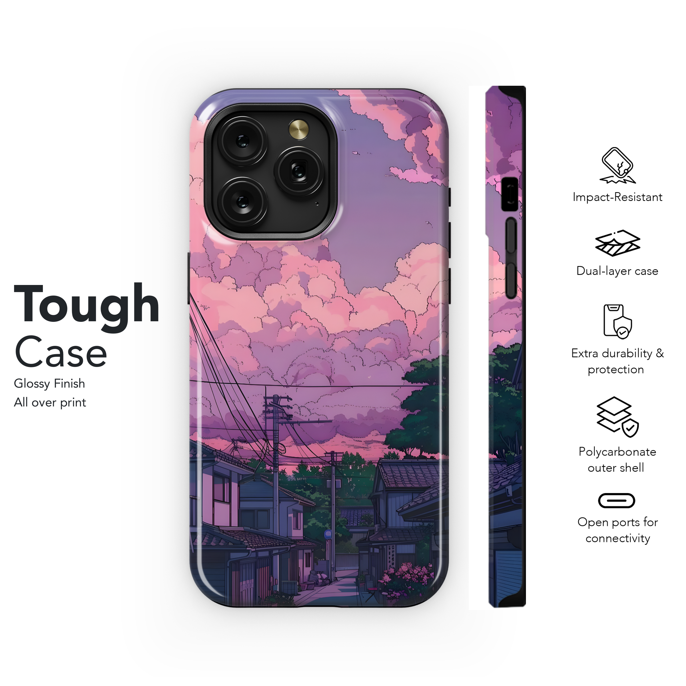 Pastel Sky Town
 Phone Case iPhone Samsung Cover Pixel 4429 - Image 6