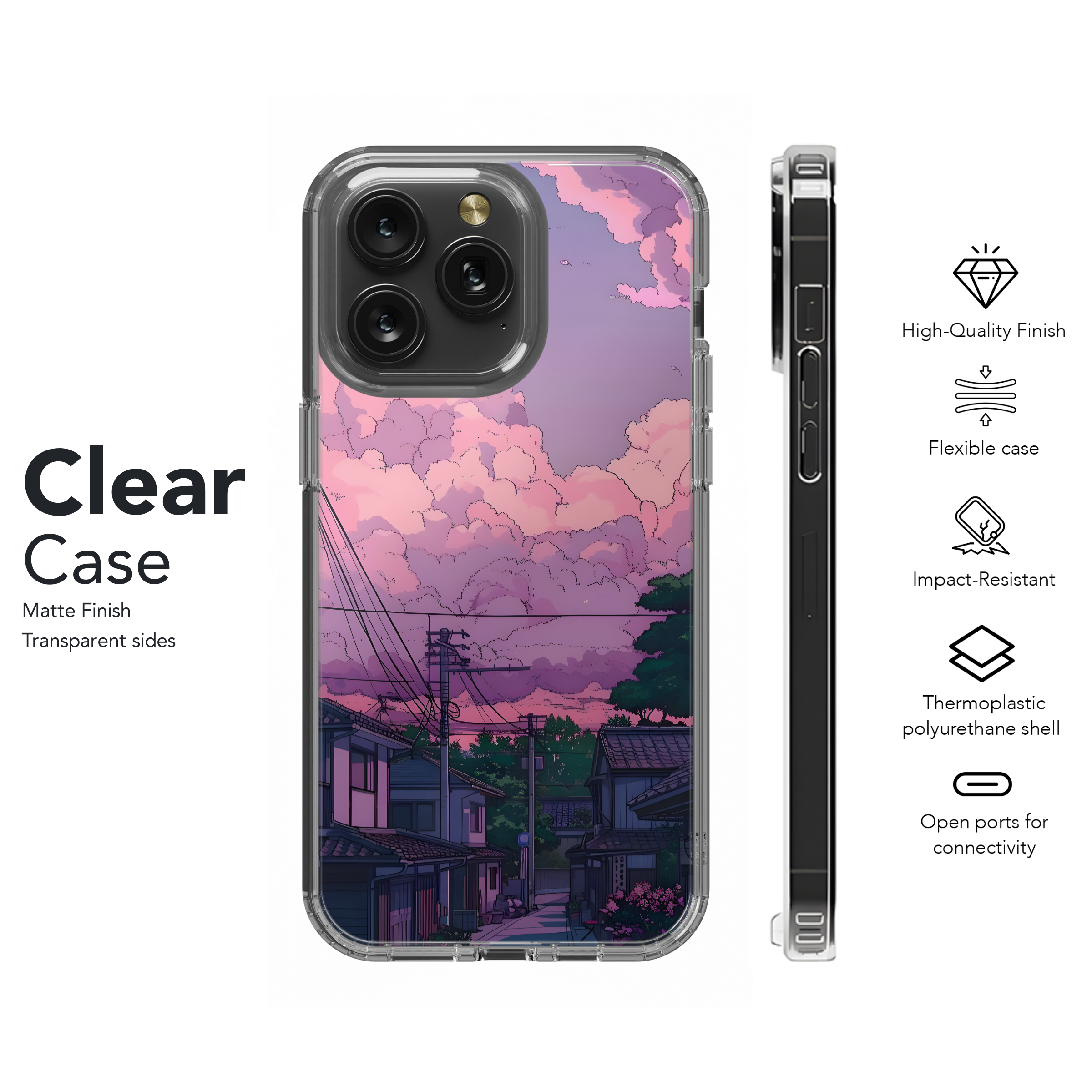 Pastel Sky Town
 Phone Case iPhone Samsung Cover Pixel 4429 - Image 8