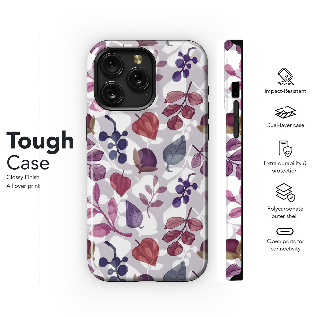 Pastel Vegetable Autumn Seamless Pattern Phone Case iPhone Samsung Cover Pixel 2281 - Image 6