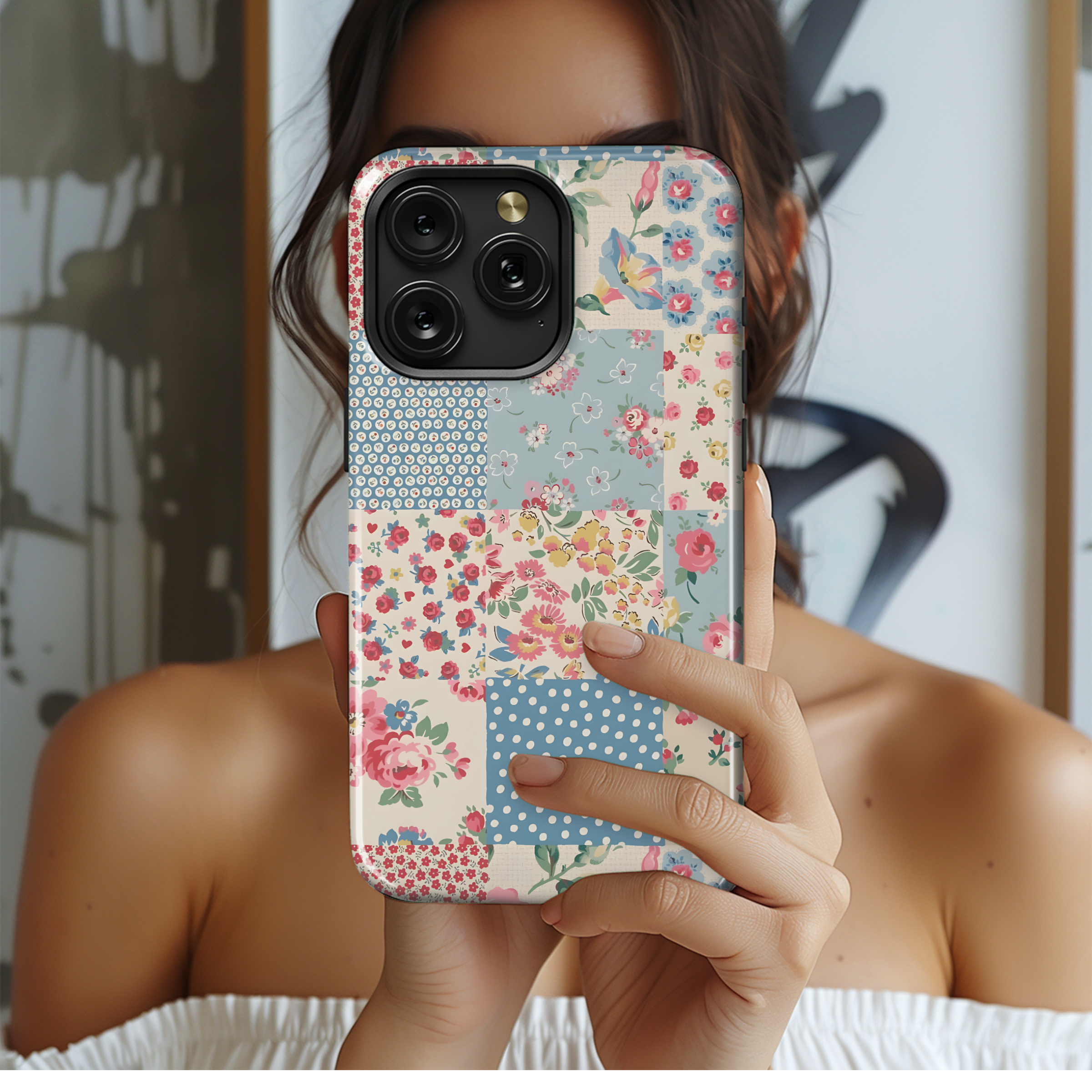 Patchwork Floral Delight
 Phone Case iPhone Samsung Cover Pixel 4478 - Image 2