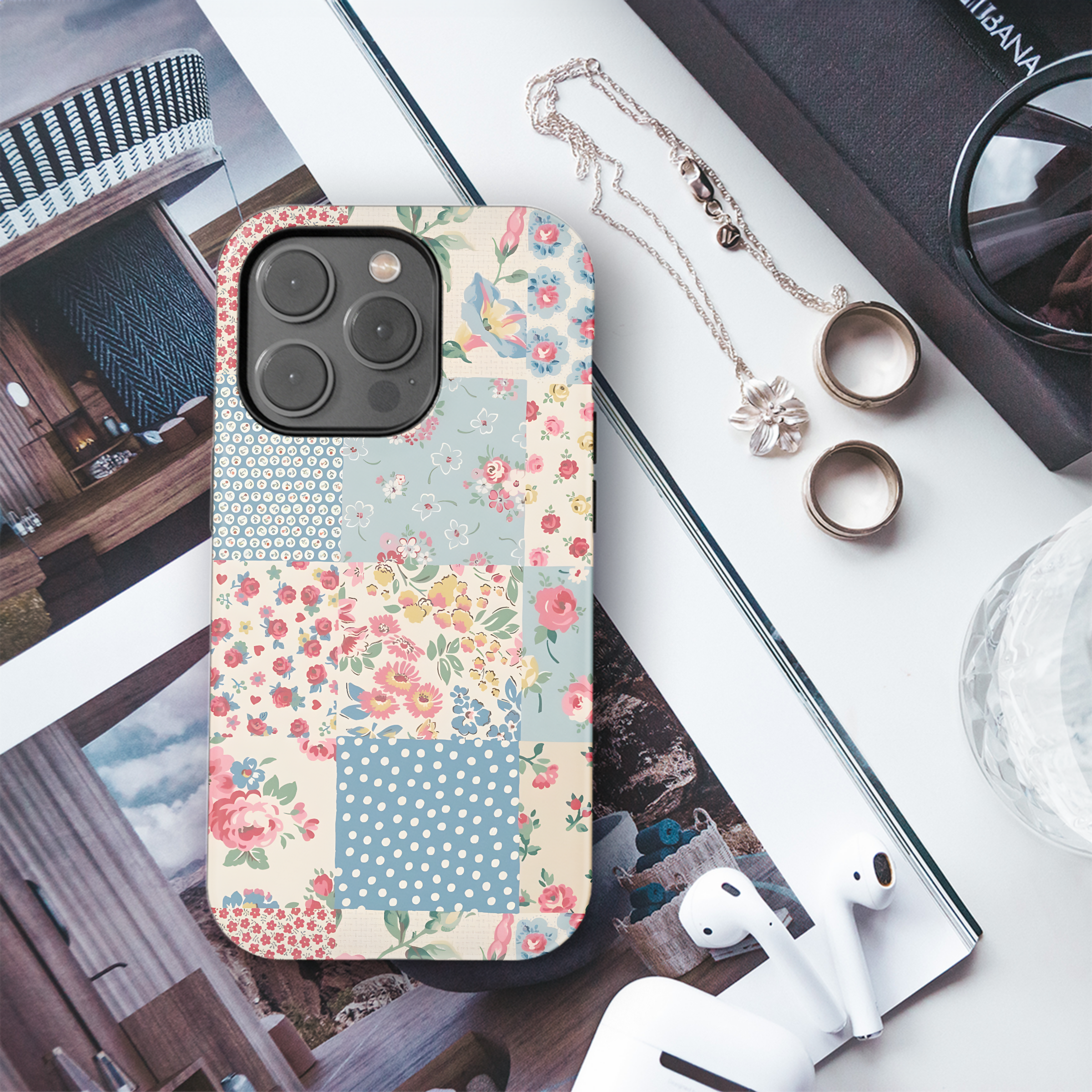 Patchwork Floral Delight
 Phone Case iPhone Samsung Cover Pixel 4478 - Image 3