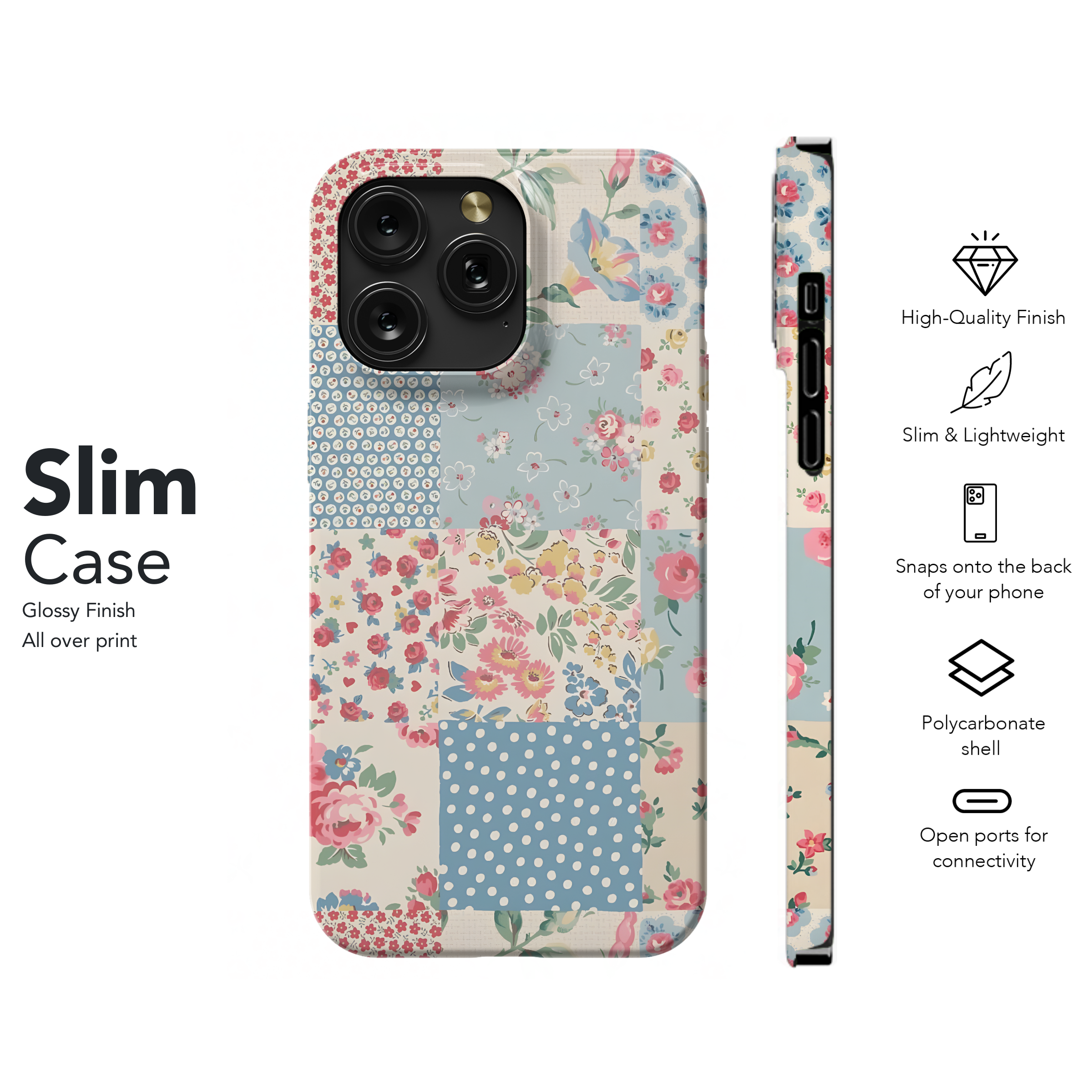 Patchwork Floral Delight
 Phone Case iPhone Samsung Cover Pixel 4478 - Image 7