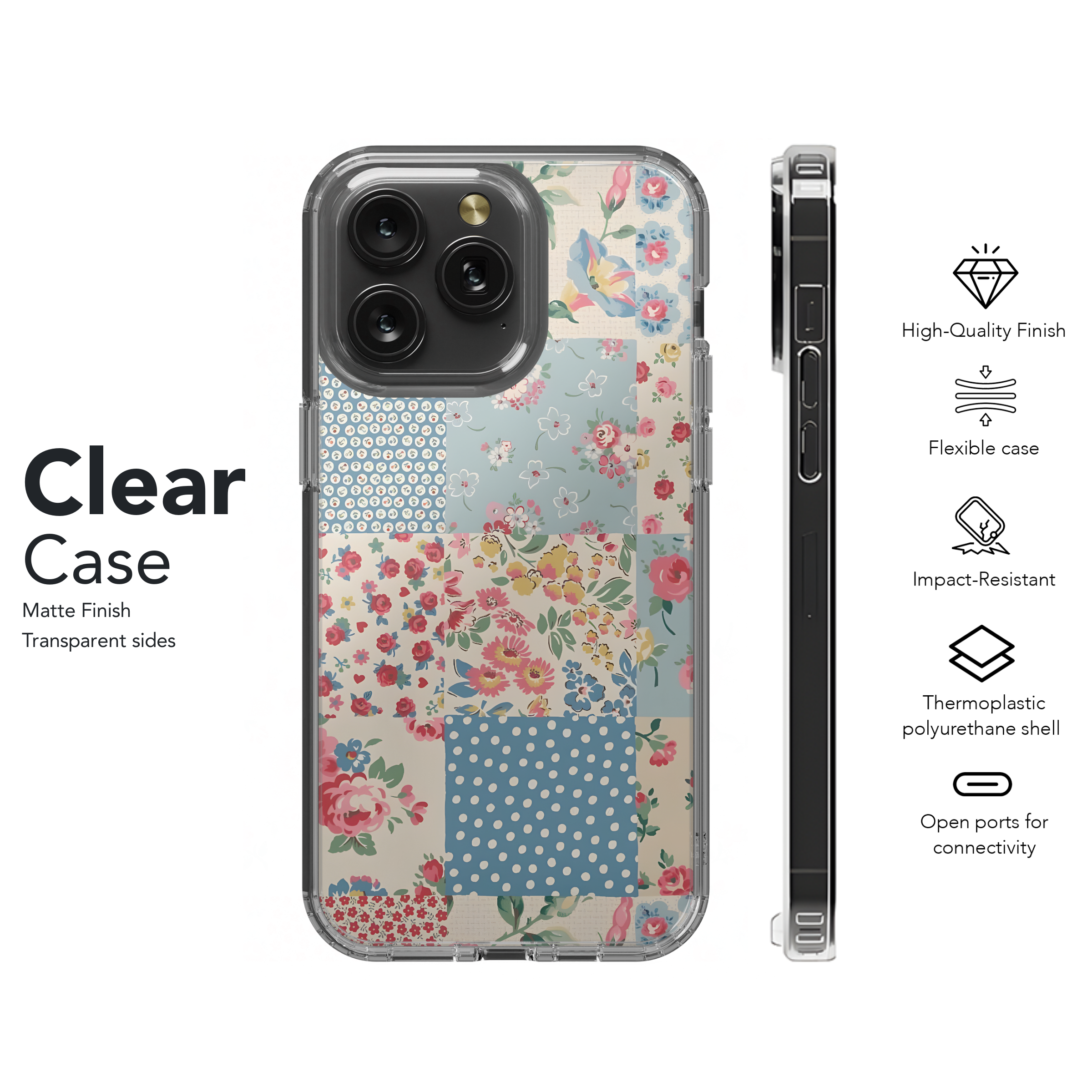 Patchwork Floral Delight
 Phone Case iPhone Samsung Cover Pixel 4478 - Image 8