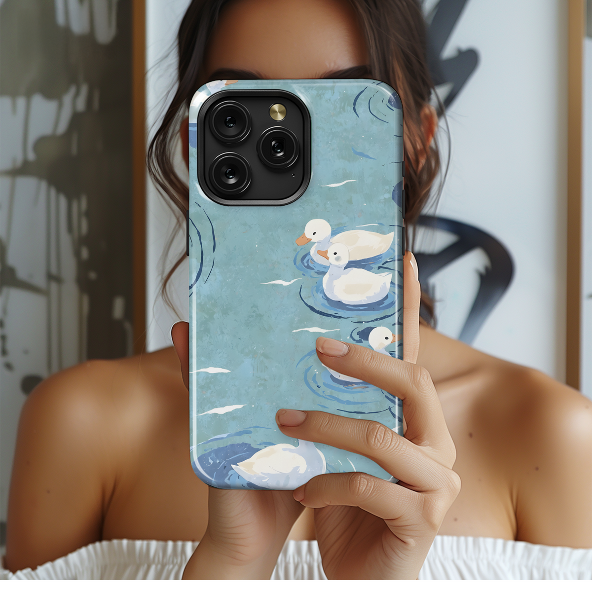 Peaceful Ducklings Pond
 Phone Case iPhone Samsung Cover Pixel 4140 - Image 2