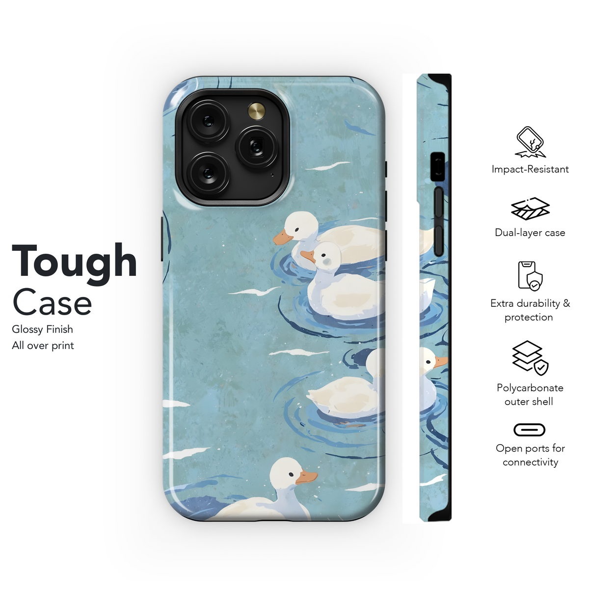 Peaceful Ducklings Pond
 Phone Case iPhone Samsung Cover Pixel 4140 - Image 6