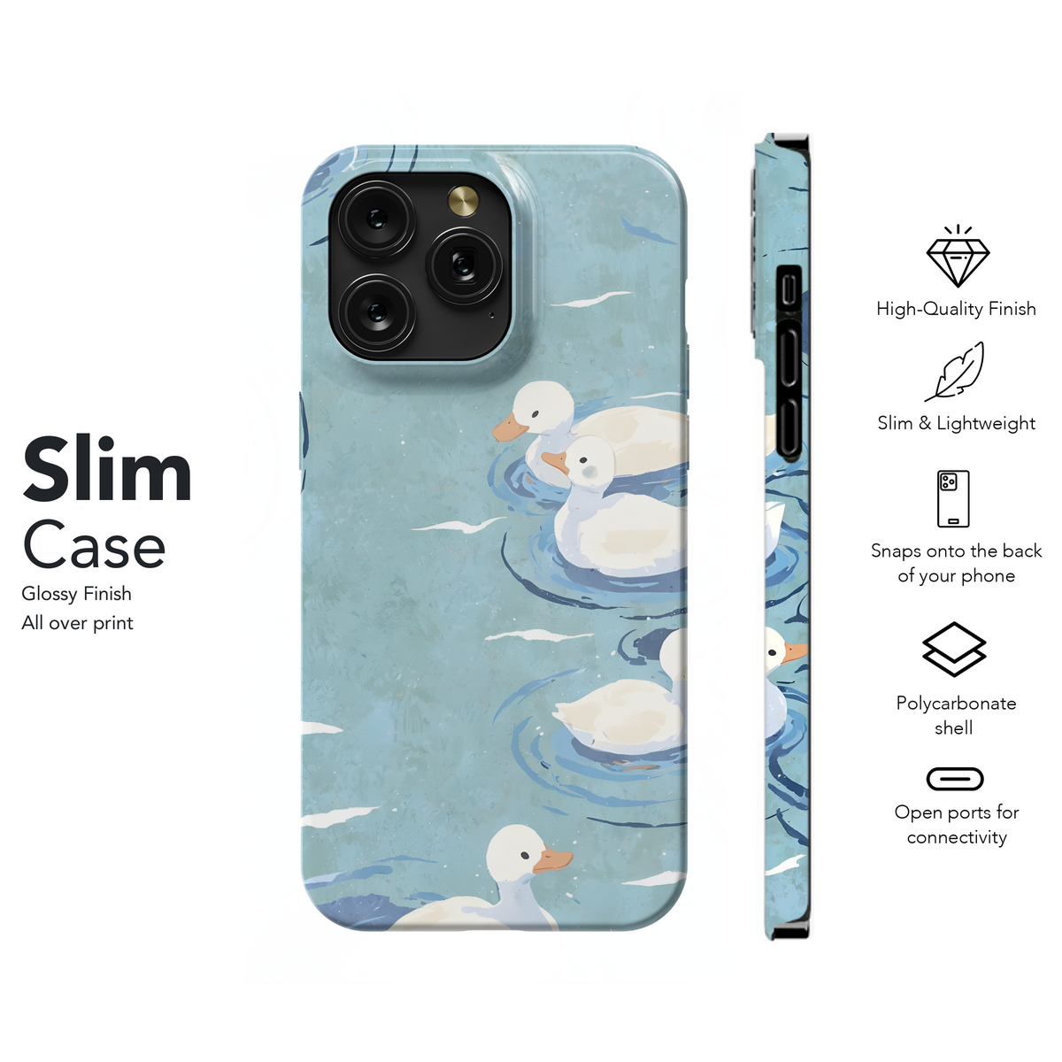 Peaceful Ducklings Pond
 Phone Case iPhone Samsung Cover Pixel 4140 - Image 7