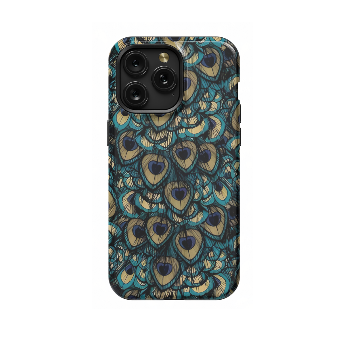 Peacock Feather Phone Case iPhone Samsung Pixel & More 188 - Image 1