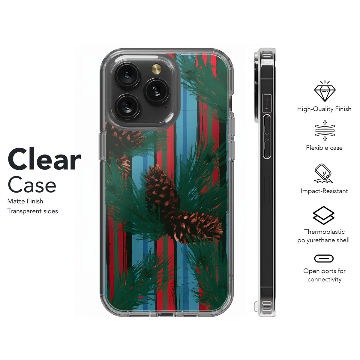 Pendleton Tartan Pinecones Phone Case iPhone Samsung Cover Pixel 3437 - Image 8