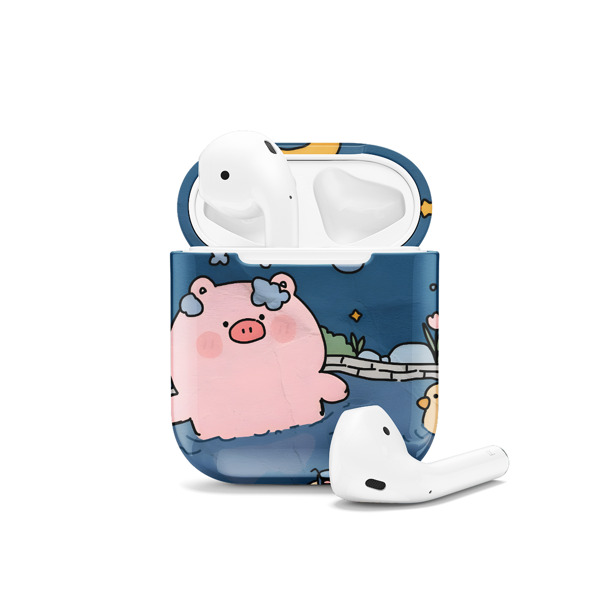 Pig AirPods Case AirPods Pro AirPods Pro 2 AirPods 3 AirPods 2 Glossy 1260 - Image 1