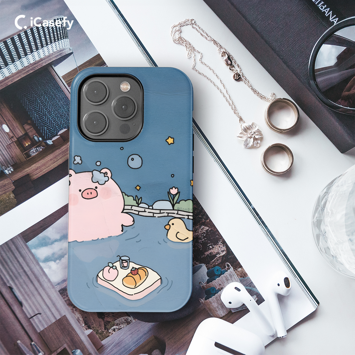 Pig Phone Case iPhone Samsung Cover Pixel 1260 - Image 3