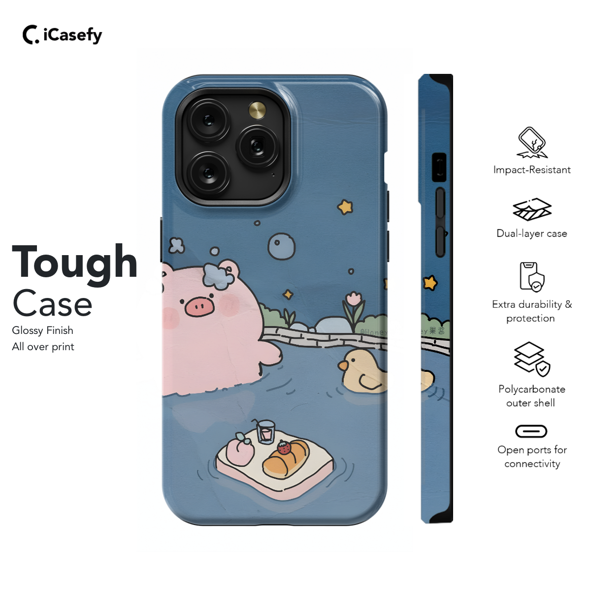 Pig Phone Case iPhone Samsung Cover Pixel 1260 - Image 5