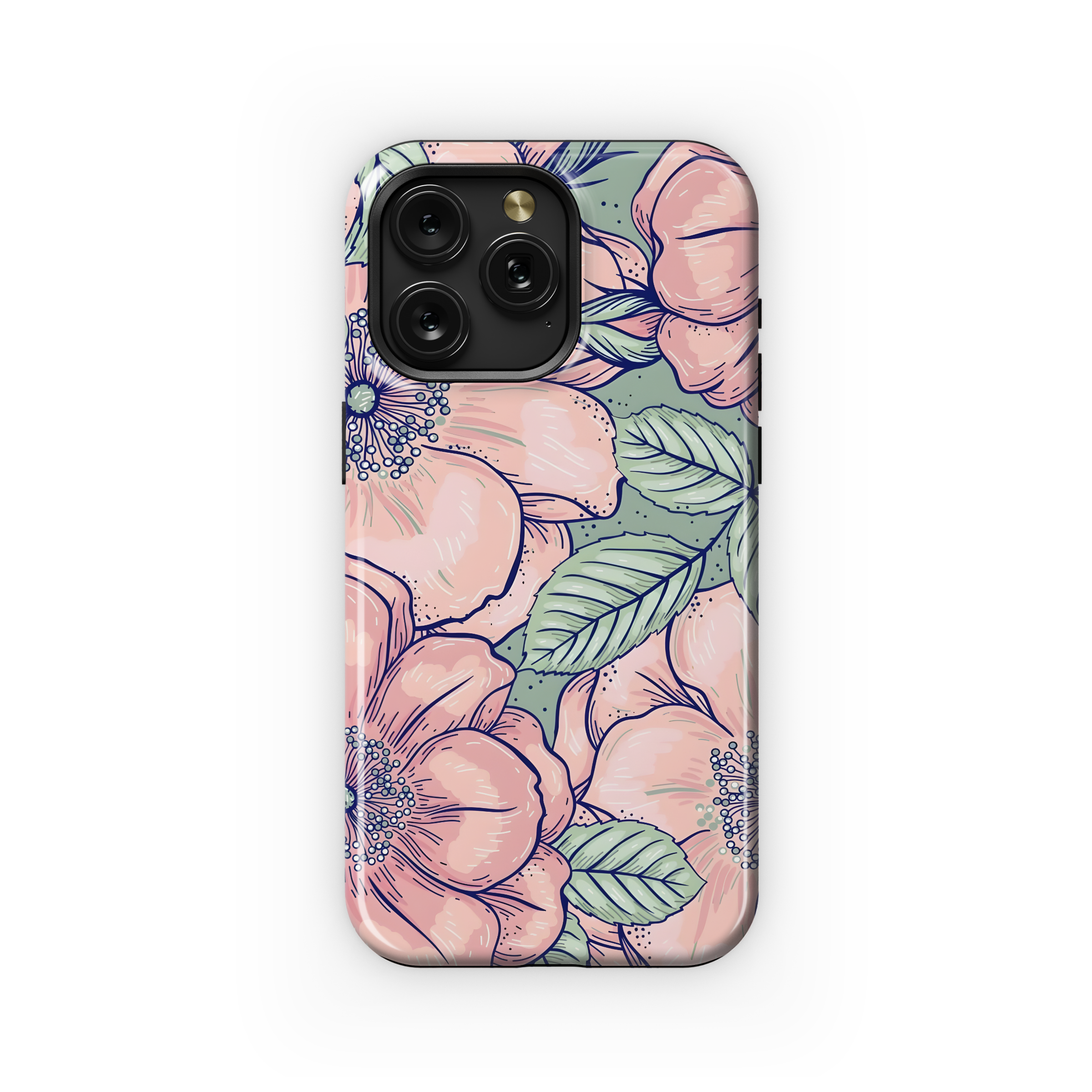 Pink Blossom Bloom Phone Case iPhone Samsung Cover Pixel 4436 - Image 1