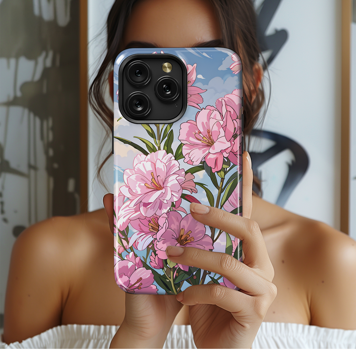 Pink Blossom Dreamscape
 Phone Case iPhone Samsung Cover Pixel 4119 - Image 2