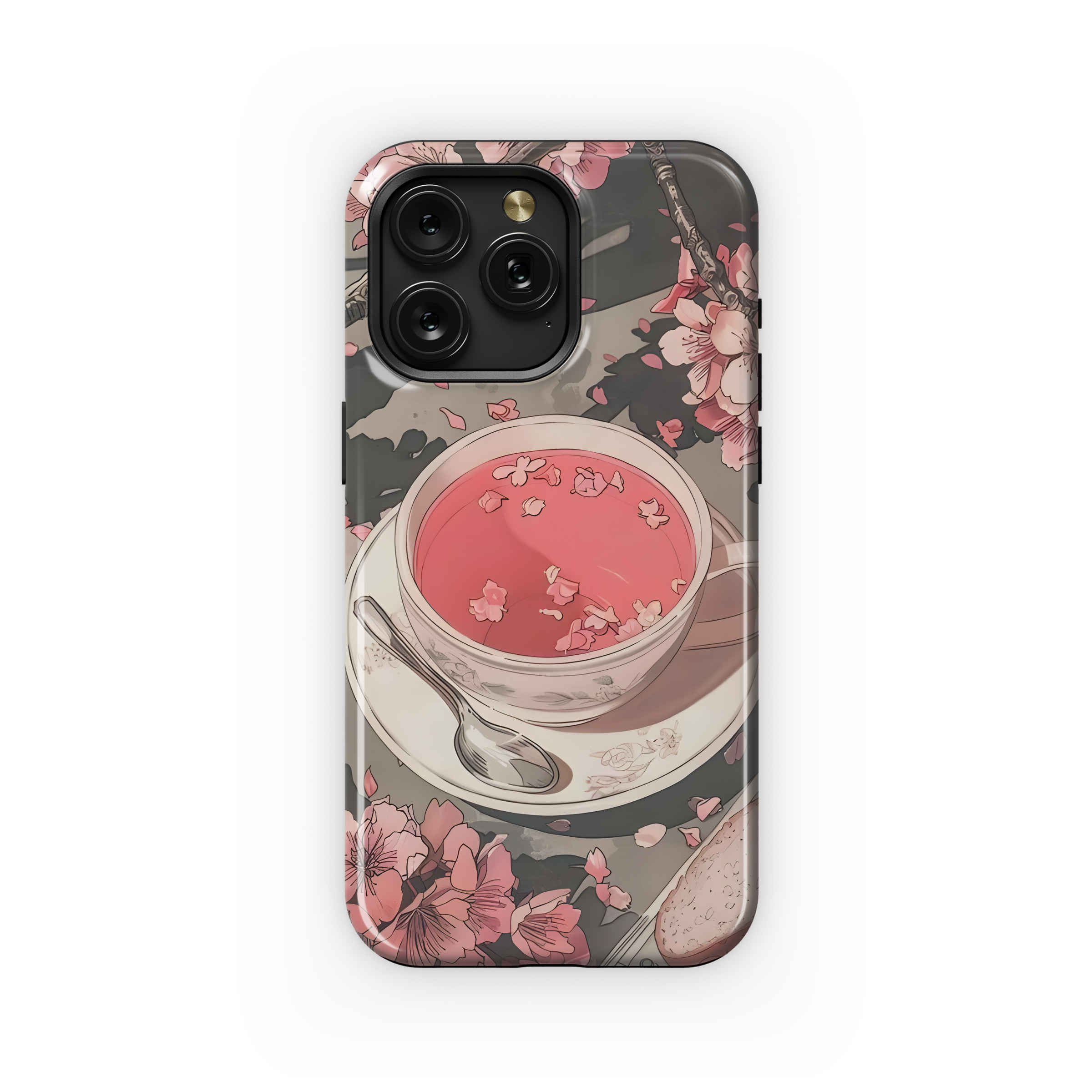 Pink Blossom Teacup
 Phone Case iPhone Samsung Cover Pixel 4496 - Image 1