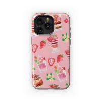 Pink Fruity Dessert Pattern Phone Case iPhone Samsung Cover Pixel 5237 - Image 1