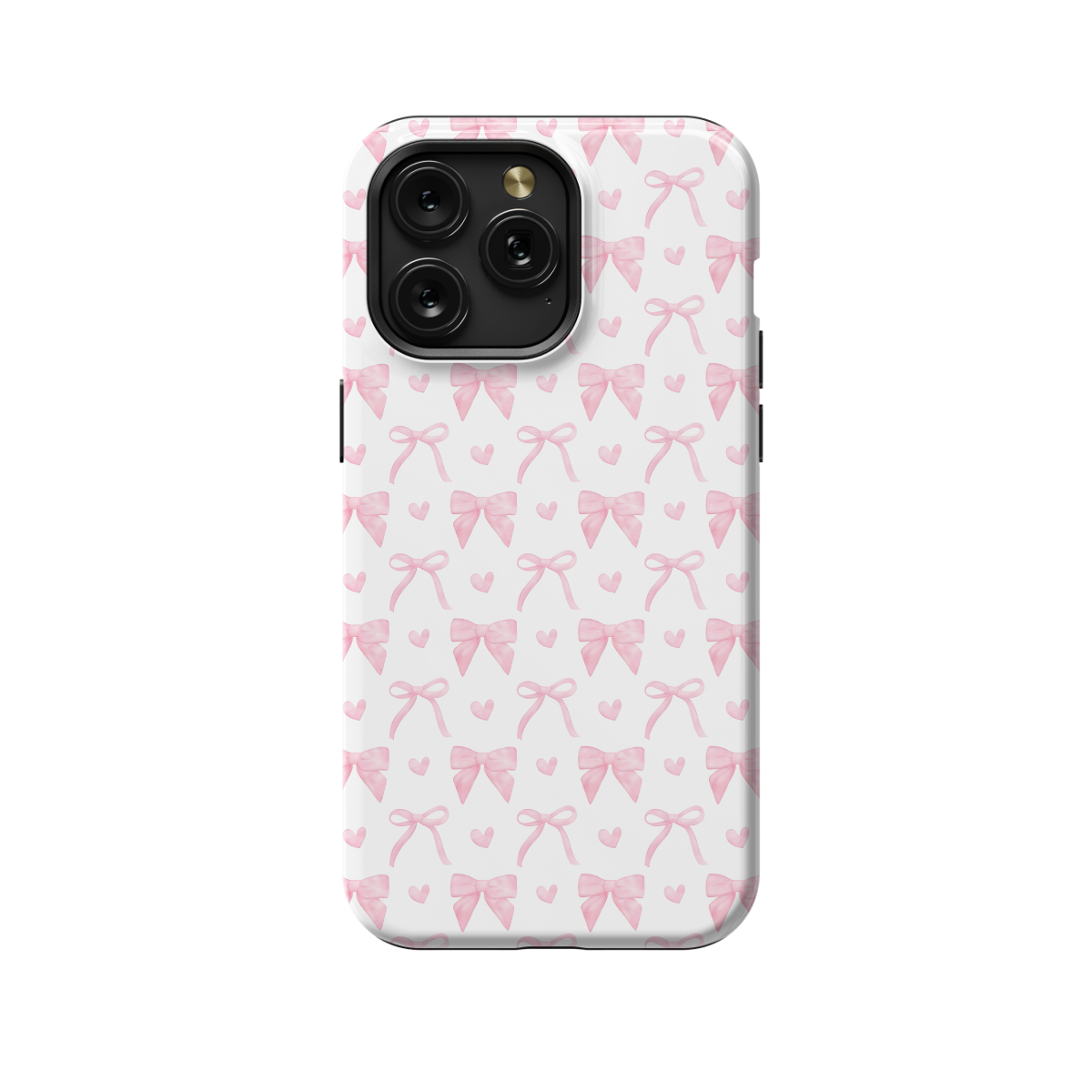 Pink Heart Aesthetic Coquette Bow Phone Case iPhone Samsung Cover Pixel 1012 - Image 1