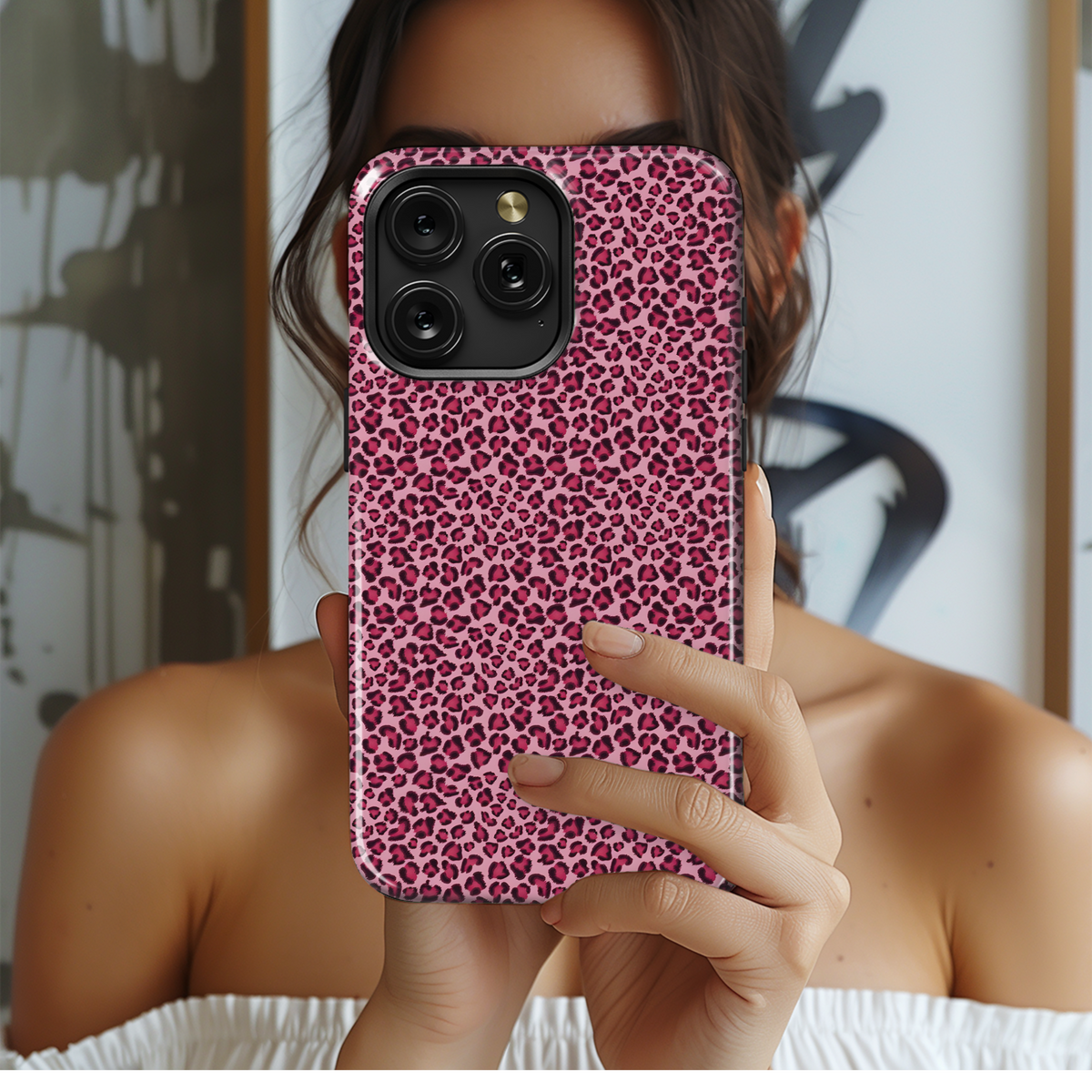 Pink Leopard Spots
 Phone Case iPhone Samsung Cover Pixel 4026 - Image 2