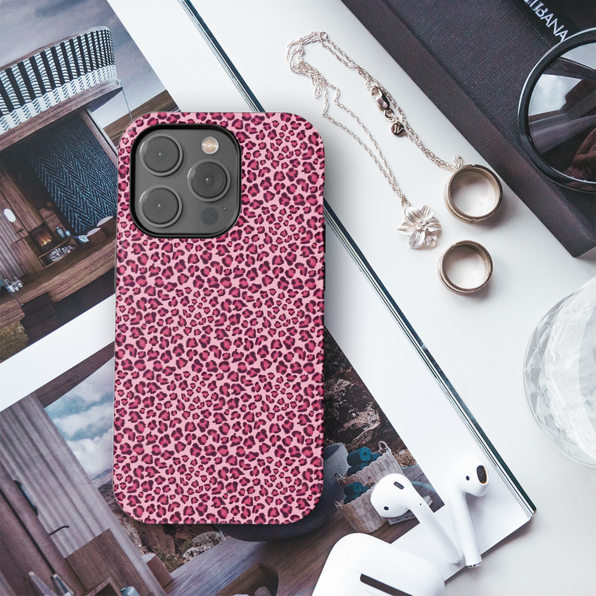 Pink Leopard Spots
 Phone Case iPhone Samsung Cover Pixel 4026 - Image 3