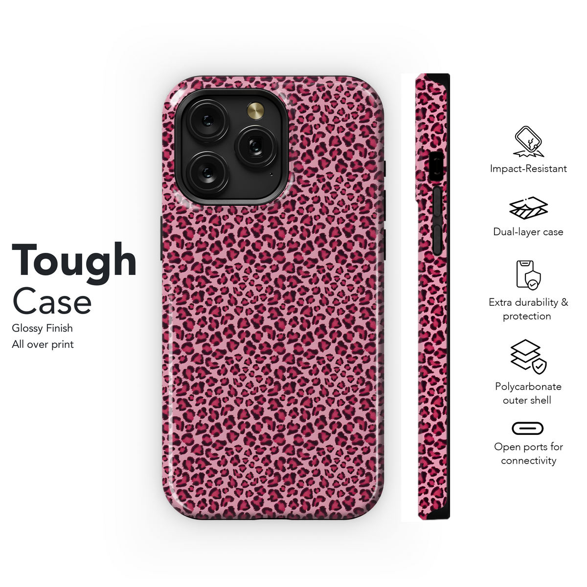 Pink Leopard Spots
 Phone Case iPhone Samsung Cover Pixel 4026 - Image 6