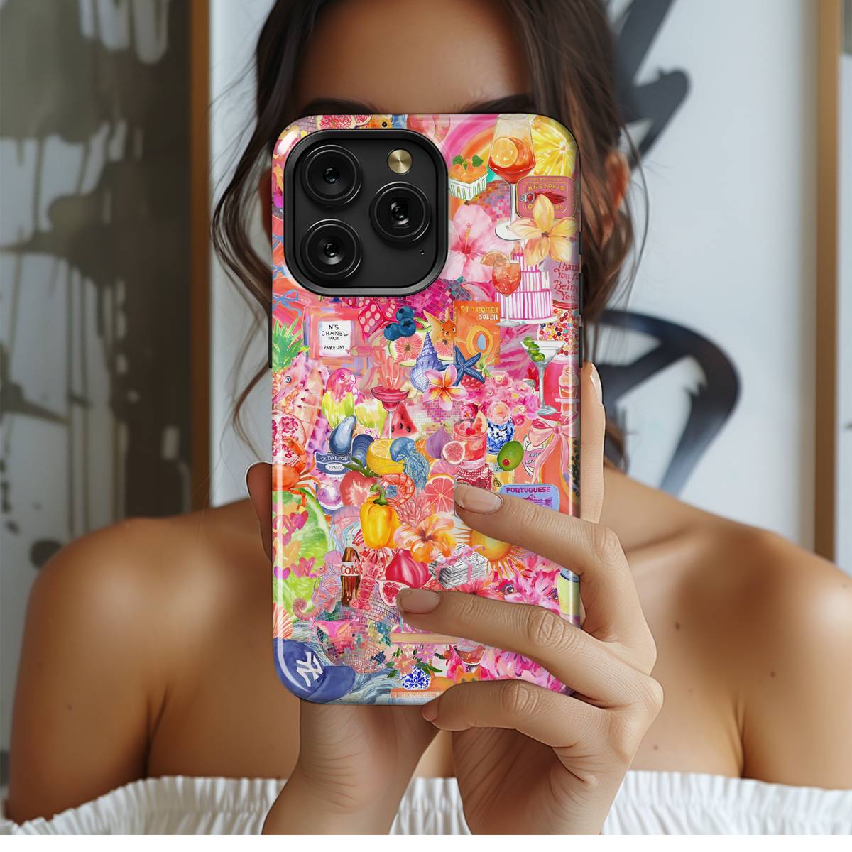 Pink Paradise Collage
 Phone Case iPhone Samsung Cover Pixel 4188 - Image 2