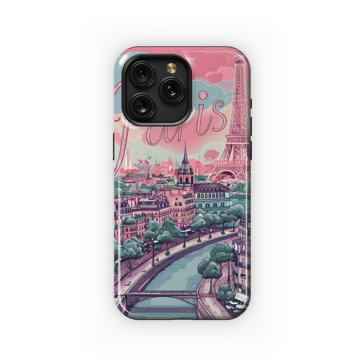 Pink Paris Dream
 Phone Case iPhone Samsung Cover Pixel 4109 - Image 1