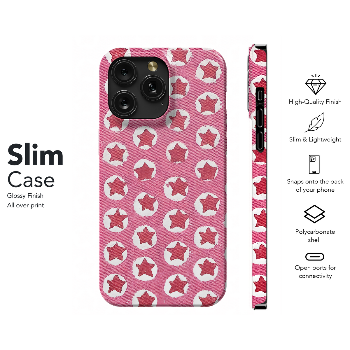 Pink Starry Circles
 Phone Case iPhone Samsung Cover Pixel 4030 - Image 7