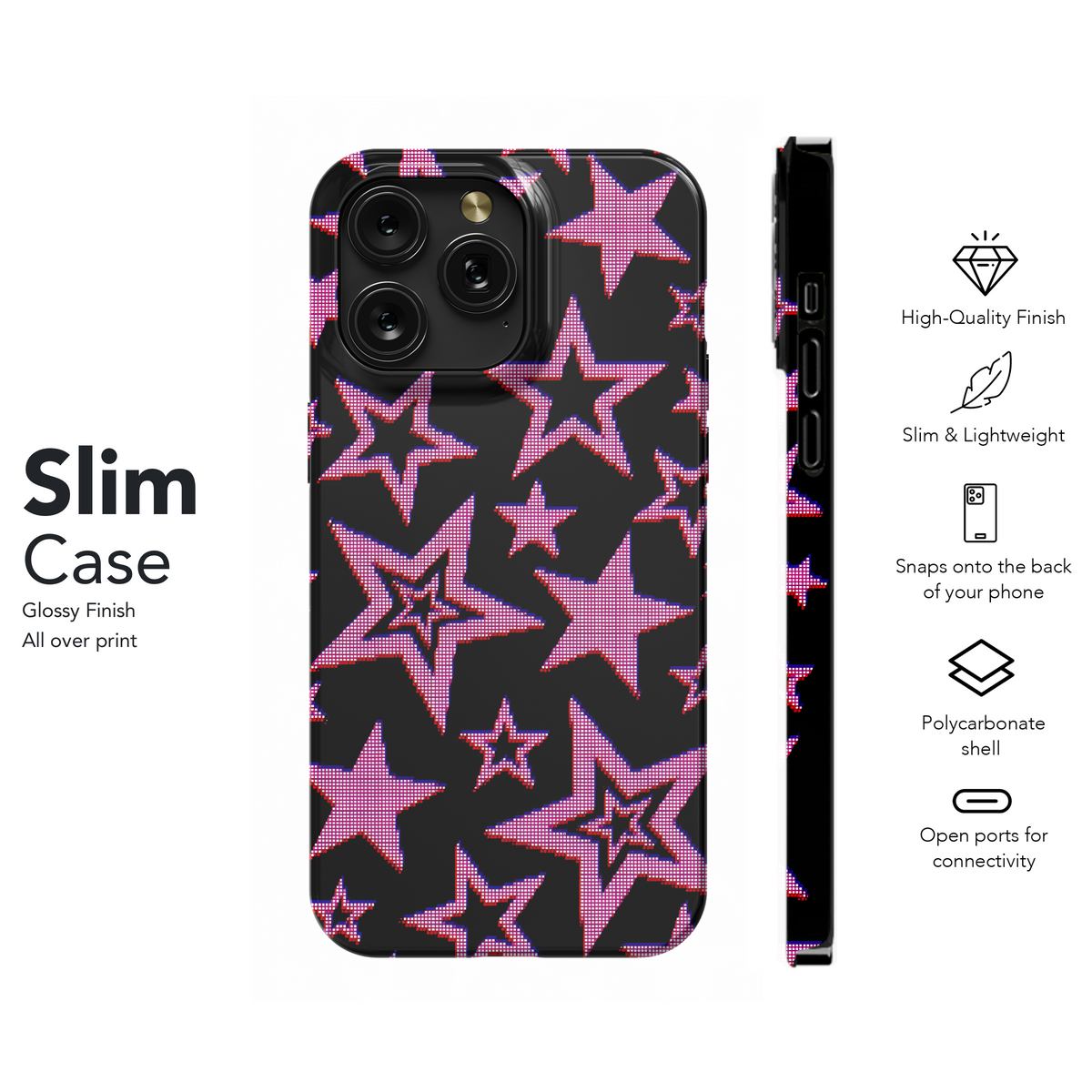 Pink Starry Night
 Phone Case iPhone Samsung Cover Pixel 4086 - Image 7