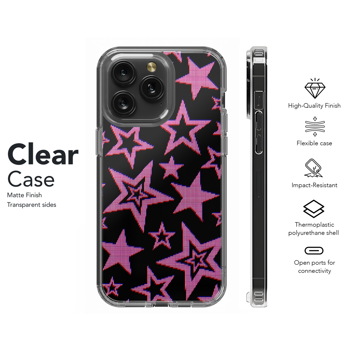 Pink Starry Night
 Phone Case iPhone Samsung Cover Pixel 4086 - Image 8