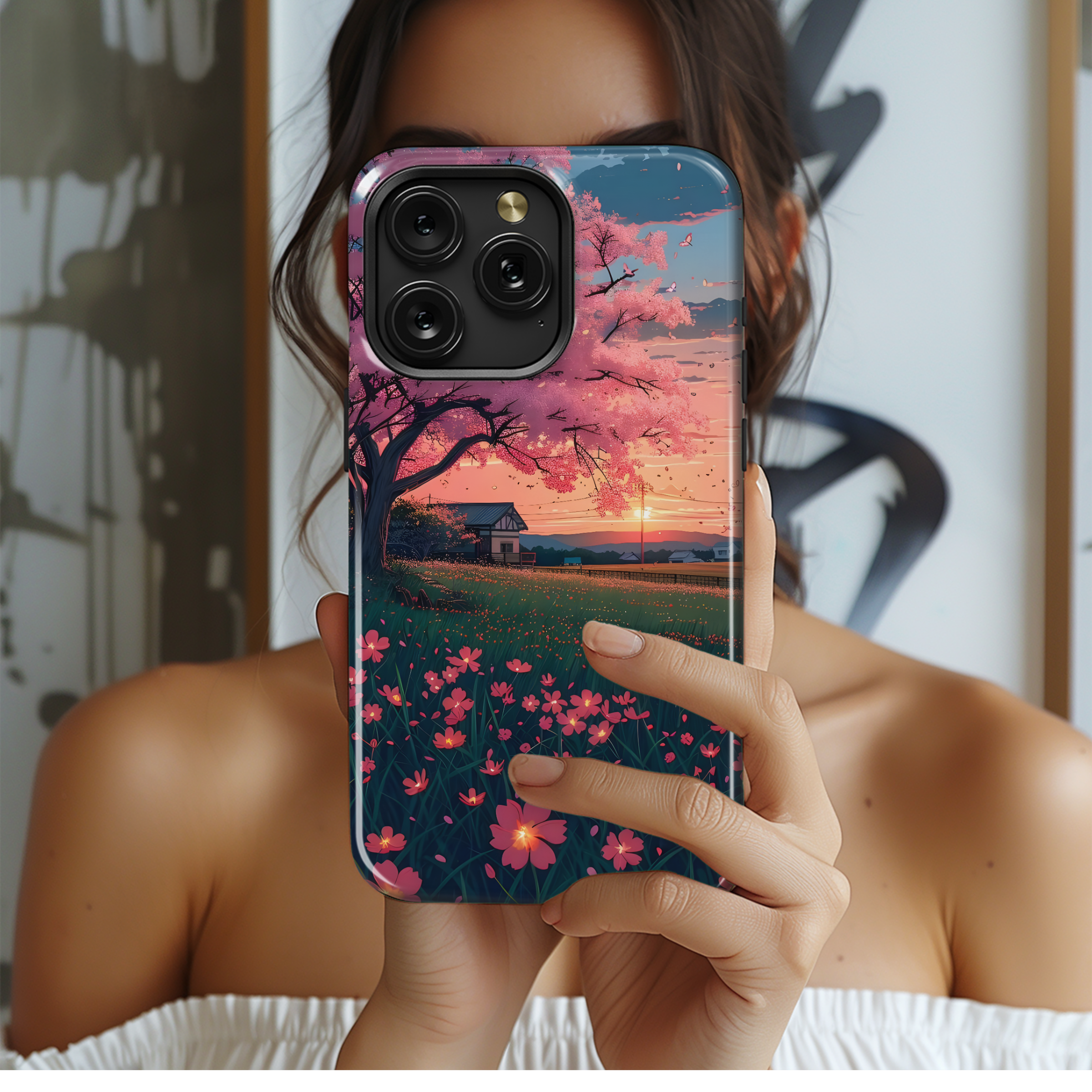 Pink Sunset Serenity
 Phone Case iPhone Samsung Cover Pixel 4506 - Image 2