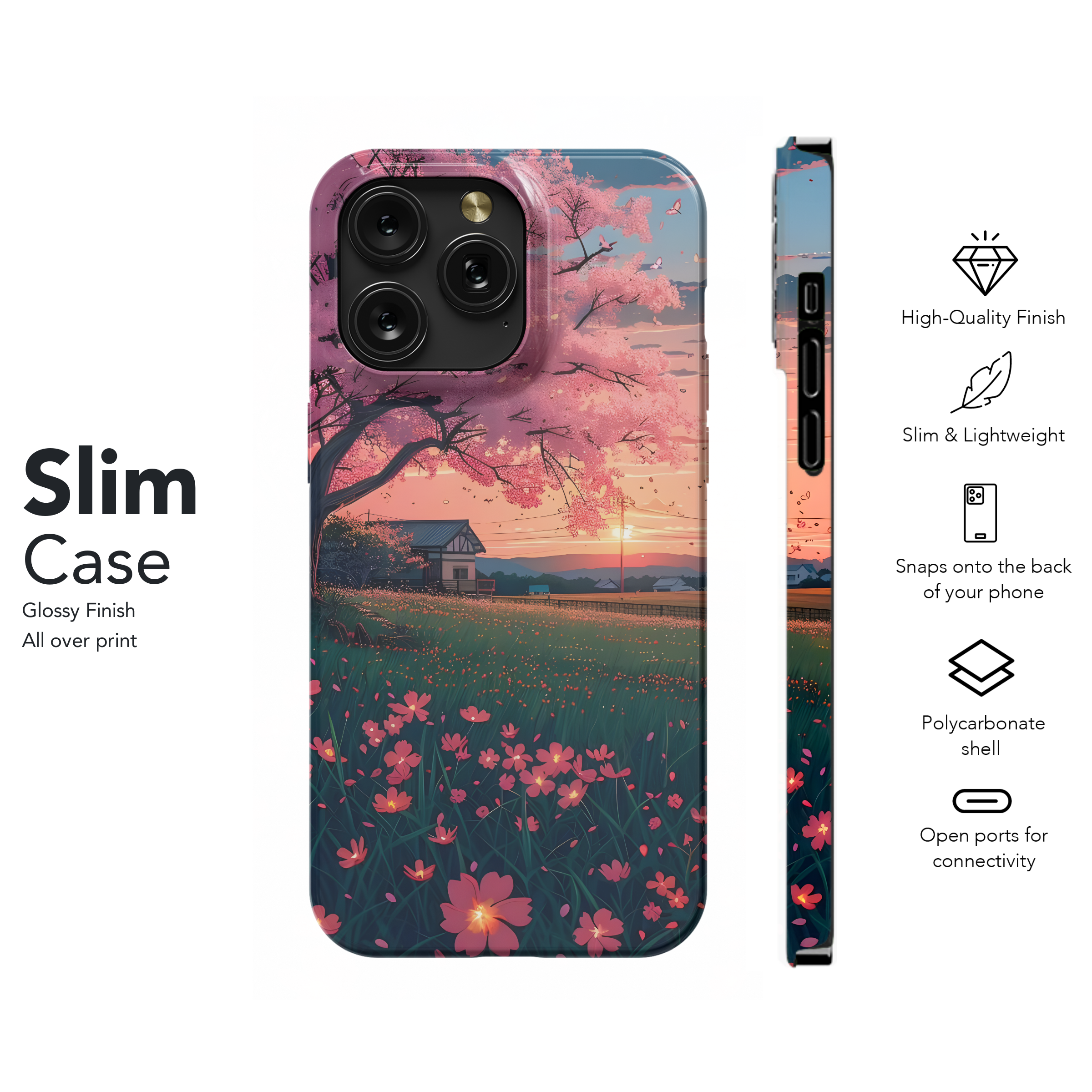 Pink Sunset Serenity
 Phone Case iPhone Samsung Cover Pixel 4506 - Image 7