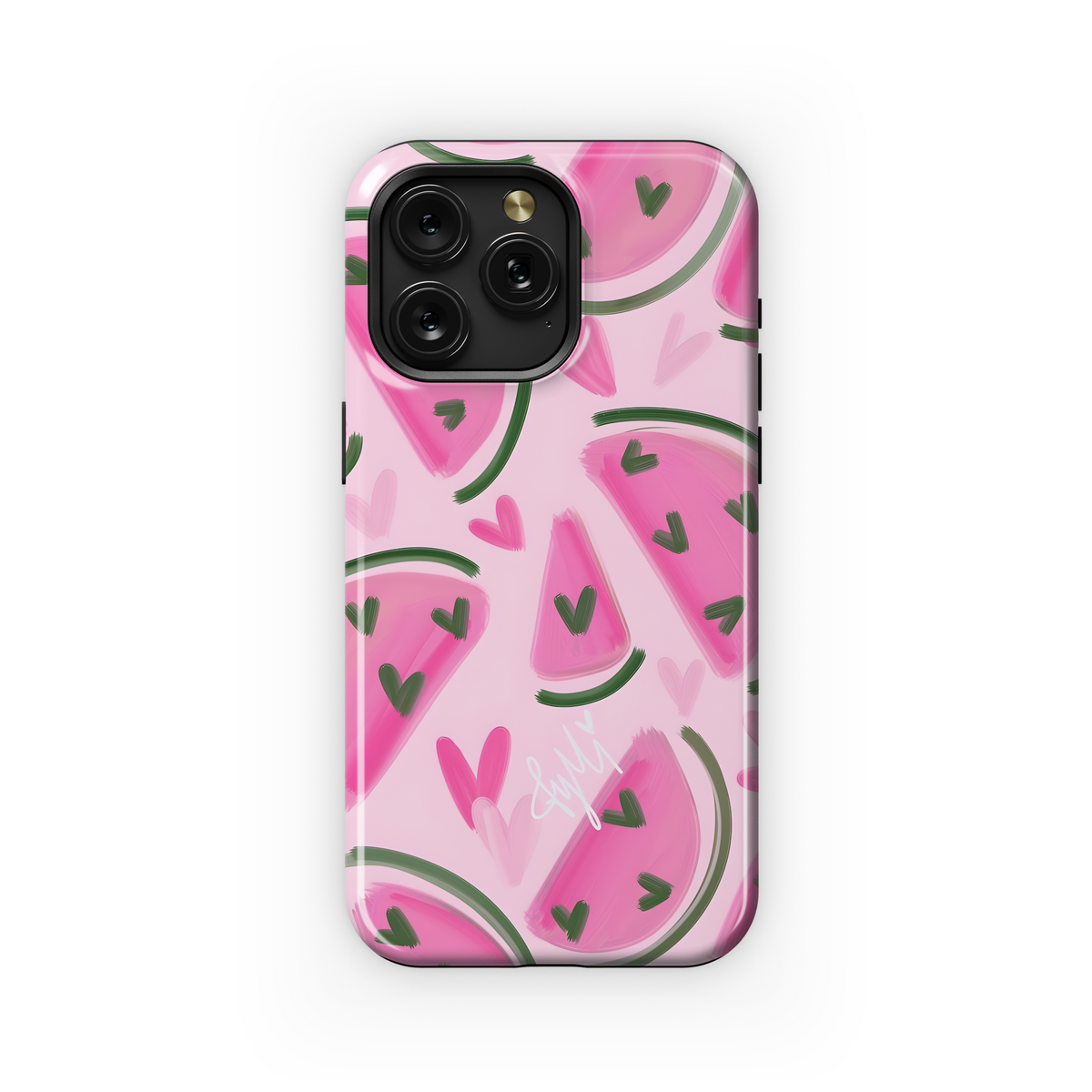 Pink Watermelon Hearts
 Phone Case iPhone Samsung Cover Pixel 4016 - Image 1