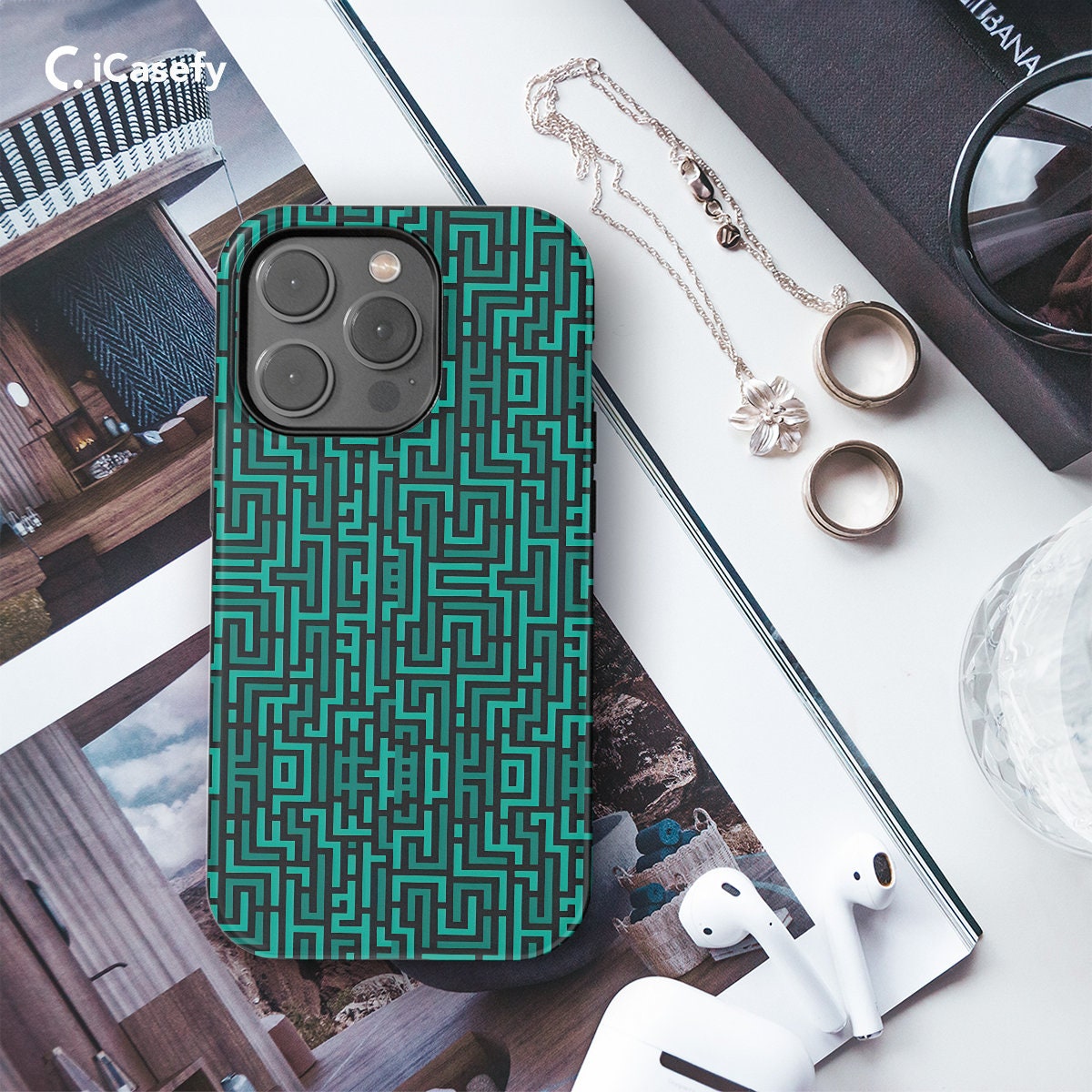 Pixel Circuit Board Phone Case for iPhone and Samsung - Durable and Stylish - Image 3