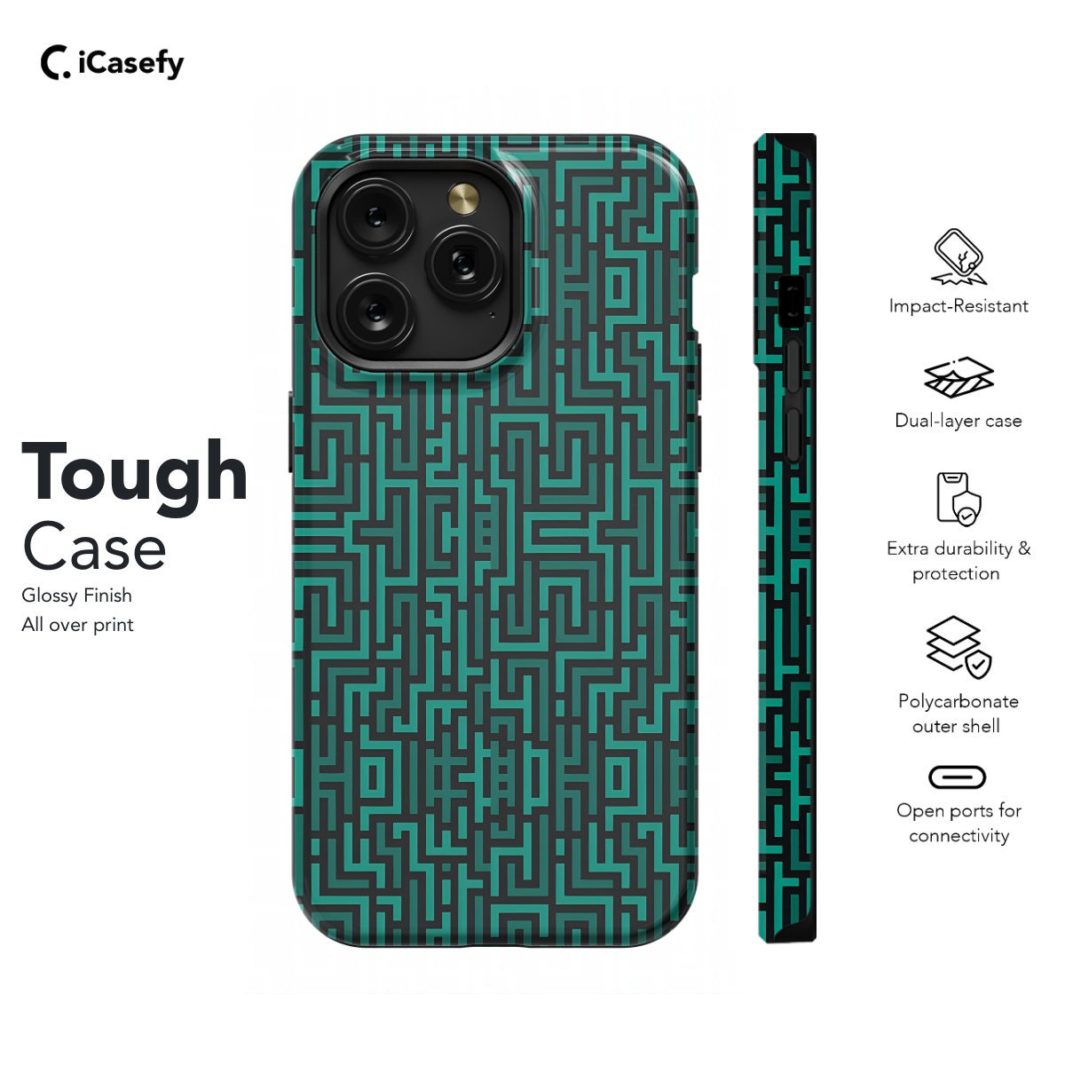 Pixel Circuit Board Phone Case for iPhone and Samsung - Durable and Stylish - Image 5